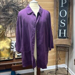 Deep purple topper/blouse